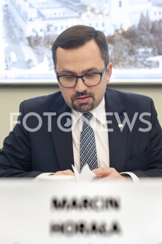  28.01.2019 WARSZAWA<br />PRZESLUCHANIE JANA VINCENTA ROSTOWSKIEGO PRZED KOMISJA DO SPRAW VAT<br />N/Z MARCIN HORALA<br /> 