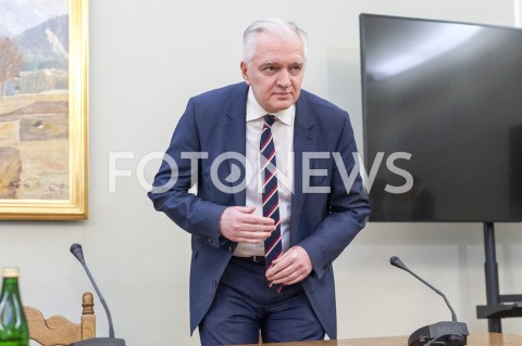  29.01.2019 WARSZAWA<br />JAROSLAW GOWIN PRZESLUCHIWANY PRZED KOMISJA DO SPRAW VAT<br />N/Z JAROSLAW GOWIN<br /> 