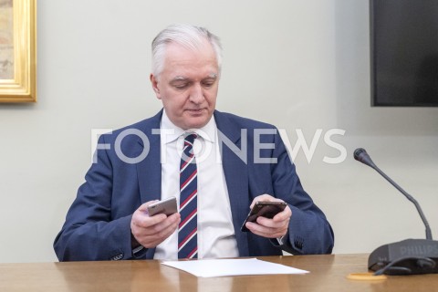  29.01.2019 WARSZAWA<br />JAROSLAW GOWIN PRZESLUCHIWANY PRZED KOMISJA DO SPRAW VAT<br />N/Z JAROSLAW GOWIN<br /> 