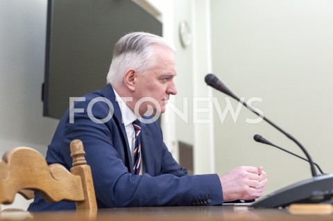  29.01.2019 WARSZAWA<br />JAROSLAW GOWIN PRZESLUCHIWANY PRZED KOMISJA DO SPRAW VAT<br />N/Z JAROSLAW GOWIN<br /> 