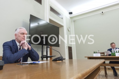  29.01.2019 WARSZAWA<br />JAROSLAW GOWIN PRZESLUCHIWANY PRZED KOMISJA DO SPRAW VAT<br />N/Z JAROSLAW GOWIN<br /> 