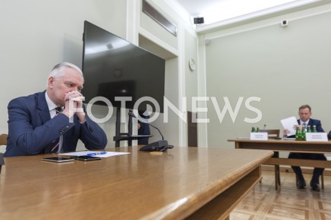  29.01.2019 WARSZAWA<br />JAROSLAW GOWIN PRZESLUCHIWANY PRZED KOMISJA DO SPRAW VAT<br />N/Z JAROSLAW GOWIN<br /> 