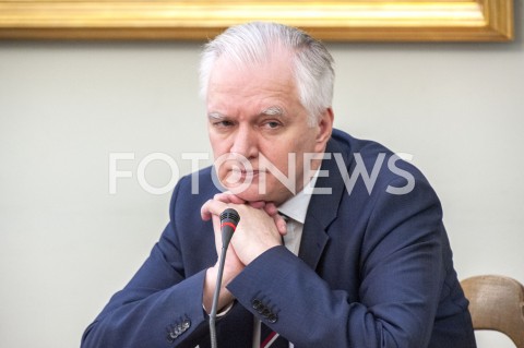  29.01.2019 WARSZAWA<br />JAROSLAW GOWIN PRZESLUCHIWANY PRZED KOMISJA DO SPRAW VAT<br />N/Z JAROSLAW GOWIN<br /> 