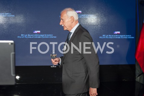  30.01.2019 WARSZAWA<br />OBCHODY 100 LAT RELACJI DYPLOMATYCZNYCH MIEDZY STANAMI ZJEDNOCZONYMI AMERYKI POLNOCNEJ A POLSKA<br />N/Z JANUSZ OLECHOWSKI<br /> 