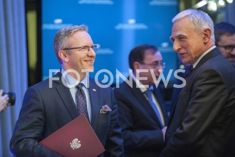  30.01.2019 WARSZAWA<br />OBCHODY 100 LAT RELACJI DYPLOMATYCZNYCH MIEDZY STANAMI ZJEDNOCZONYMI AMERYKI POLNOCNEJ A POLSKA<br />N/Z KRZYSZTOF SZCZERSKI PIOTR NAIMSKI<br /> 