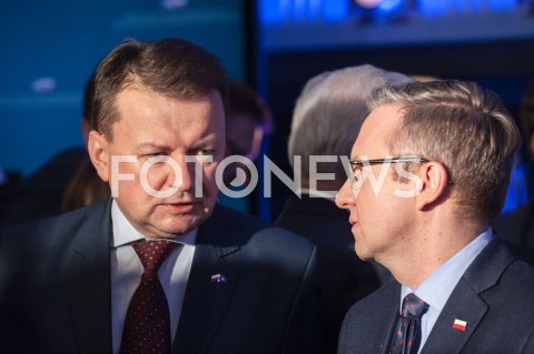  30.01.2019 WARSZAWA<br />OBCHODY 100 LAT RELACJI DYPLOMATYCZNYCH MIEDZY STANAMI ZJEDNOCZONYMI AMERYKI POLNOCNEJ A POLSKA<br />N/Z MARIUSZ BLASZCZAK KRZYSZTOF SZCZERSKI<br /> 