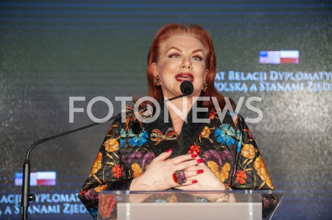  30.01.2019 WARSZAWA<br />OBCHODY 100 LAT RELACJI DYPLOMATYCZNYCH MIEDZY STANAMI ZJEDNOCZONYMI AMERYKI POLNOCNEJ A POLSKA<br />N/Z GEORGETTE MOSBACHER<br /> 