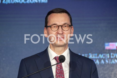  30.01.2019 WARSZAWA<br />OBCHODY 100 LAT RELACJI DYPLOMATYCZNYCH MIEDZY STANAMI ZJEDNOCZONYMI AMERYKI POLNOCNEJ A POLSKA<br />N/Z PREMIER MATEUSZ MORAWIECKI<br /> 