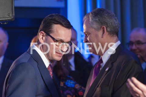  30.01.2019 WARSZAWA<br />OBCHODY 100 LAT RELACJI DYPLOMATYCZNYCH MIEDZY STANAMI ZJEDNOCZONYMI AMERYKI POLNOCNEJ A POLSKA<br />N/Z PREMIER MATEUSZ MORAWIECKI<br /> 