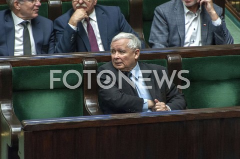  30.01.2019 WARSZAWA SEJM<br />POSIEDZENIE SEJMU<br />N/Z JAROSLAW KACZYNSKI<br /> 