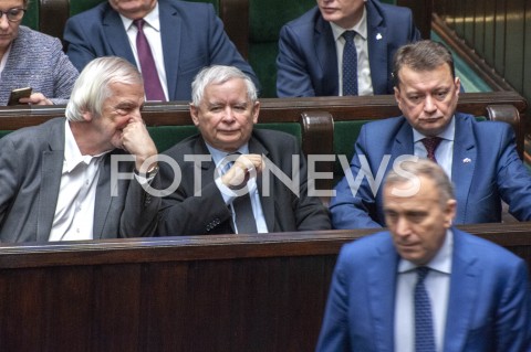  30.01.2019 WARSZAWA SEJM<br />POSIEDZENIE SEJMU<br />N/Z RYSZARD TERLECKI JAROSLAW KACZYNSKI MARIUSZ BLASZCZAK GRZEGORZ SCHETYNA<br /> 