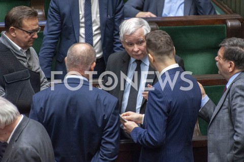  30.01.2019 WARSZAWA SEJM<br />POSIEDZENIE SEJMU<br />N/Z JAROSLAW KACZYNSKI<br /> 