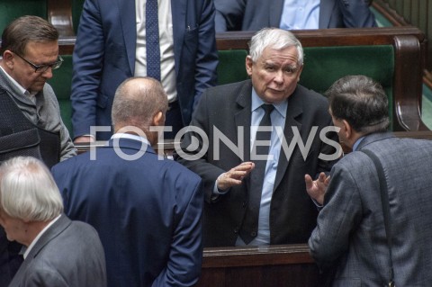  30.01.2019 WARSZAWA SEJM<br />POSIEDZENIE SEJMU<br />N/Z JAROSLAW KACZYNSKI<br /> 