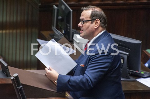  30.01.2019 WARSZAWA SEJM<br />POSIEDZENIE SEJMU<br />N/Z ROBERT MAJKA<br /> 