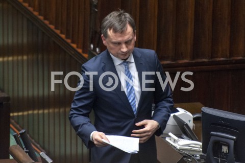  30.01.2019 WARSZAWA SEJM<br />POSIEDZENIE SEJMU<br />N/Z ZBIGNIEW ZIOBRO<br /> 