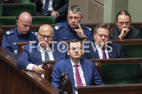  30.01.2019 WARSZAWA SEJM<br />POSIEDZENIE SEJMU<br />N/Z PREMIER MATEUSZ MORAWIECKI JOACHIM BRUDZINSKI JAROSLAW ZIELINSKI JAROSLAW RZYMKOWSKI<br /> 