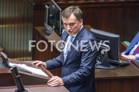  30.01.2019 WARSZAWA SEJM<br />POSIEDZENIE SEJMU<br />N/Z ZBIGNIEW ZIOBRO<br /> 