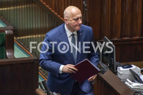  30.01.2019 WARSZAWA SEJM<br />POSIEDZENIE SEJMU<br />N/Z JOACHIM BRUDZINSKI<br /> 