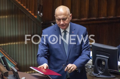  30.01.2019 WARSZAWA SEJM<br />POSIEDZENIE SEJMU<br />N/Z JOACHIM BRUDZINSKI<br /> 
