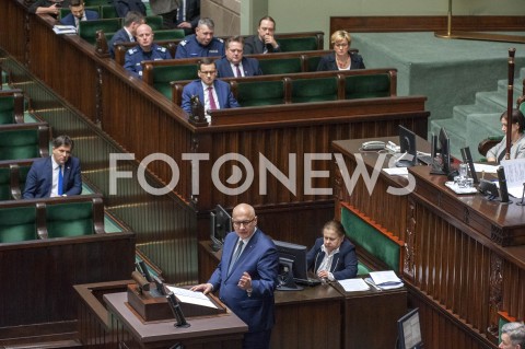  30.01.2019 WARSZAWA SEJM<br />POSIEDZENIE SEJMU<br />N/Z JOACHIM BRUDZINSKI PREMIER MATEUSZ MORAWIECKI JOZEFA SZCZUREK ZELAZKO<br /> 