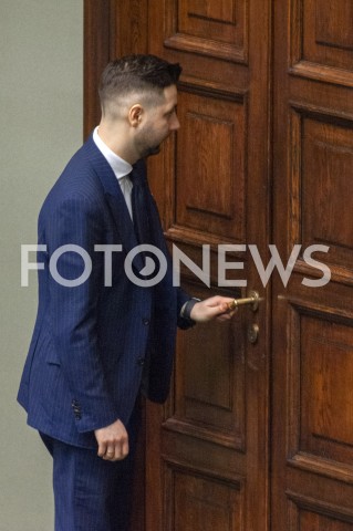  30.01.2019 WARSZAWA SEJM<br />POSIEDZENIE SEJMU<br />N/Z PATRYK JAKI<br /> 