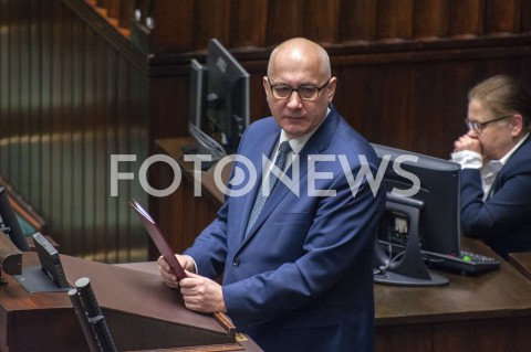  30.01.2019 WARSZAWA SEJM<br />POSIEDZENIE SEJMU<br />N/Z JOACHIM BRUDZINSKI<br /> 