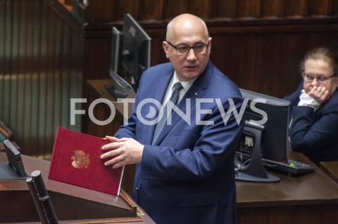  30.01.2019 WARSZAWA SEJM<br />POSIEDZENIE SEJMU<br />N/Z JOACHIM BRUDZINSKI<br /> 