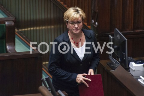  30.01.2019 WARSZAWA SEJM<br />POSIEDZENIE SEJMU<br />N/Z JOZEFA SZCZUREK ZELAZKO<br /> 