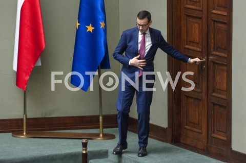  30.01.2019 WARSZAWA SEJM<br />POSIEDZENIE SEJMU<br />N/Z PREMIER MATEUSZ MORAWIECKI<br /> 
