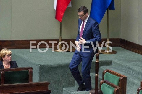  30.01.2019 WARSZAWA SEJM<br />POSIEDZENIE SEJMU<br />N/Z PREMIER MATEUSZ MORAWIECKI<br /> 