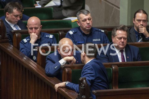  30.01.2019 WARSZAWA SEJM<br />POSIEDZENIE SEJMU<br />N/Z PREMIER MATEUSZ MORAWIECKI JOACHIM BRUDZINSKI JAROSLAW ZIELINSKI JAROSLAW RZYMKOWSKI<br /> 