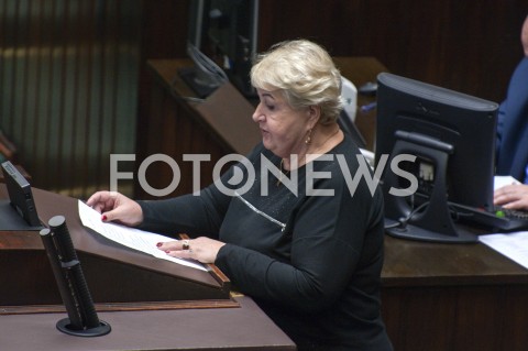  30.01.2019 WARSZAWA SEJM<br />
POSIEDZENIE SEJMU<br />
N/Z HENRYKA KRZYWONOS STRYCHARSKA<br />
 