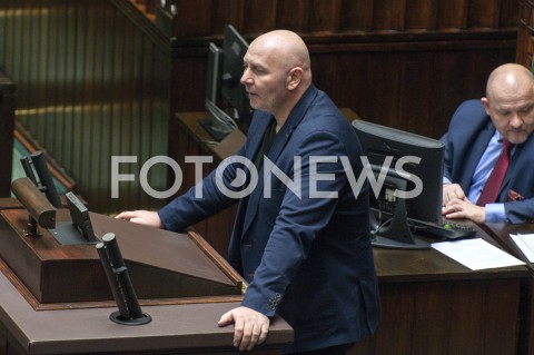  30.01.2019 WARSZAWA SEJM<br />POSIEDZENIE SEJMU<br />N/Z SZYMON ZIOLKOWSKI<br /> 