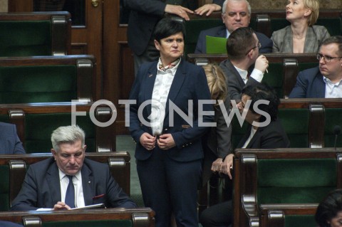  30.01.2019 WARSZAWA SEJM<br />POSIEDZENIE SEJMU<br />N/Z LIDIA BURZYNSKA<br /> 