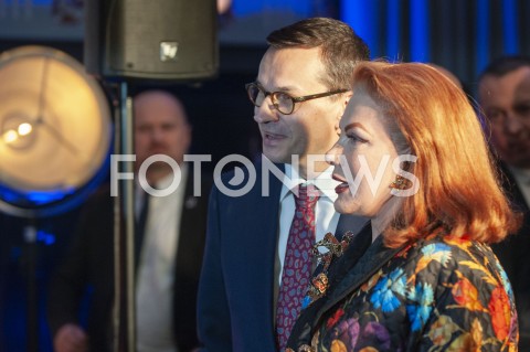  30.01.2019 WARSZAWA<br />OBCHODY 100 LAT RELACJI DYPLOMATYCZNYCH MIEDZY STANAMI ZJEDNOCZONYMI AMERYKI POLNOCNEJ A POLSKA<br />N/Z GEORGETTE MOSBACHER PREMIER MATEUSZ MORAWIECKI<br /> 