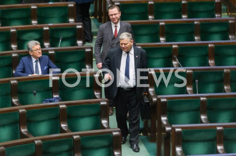  30.01.2019 WARSZAWA SEJM<br />POSIEDZENIE SEJMU<br />N/Z MAREK SUSKI STANISLAW PIOTROWICZ<br /> 