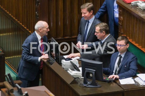  30.01.2019 WARSZAWA SEJM<br />POSIEDZENIE SEJMU<br />N/Z ANTONI MACIEREWICZ<br /> 