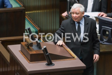  30.01.2019 WARSZAWA SEJM<br />POSIEDZENIE SEJMU<br />N/Z JAROSLAW KACZYNSKI<br /> 