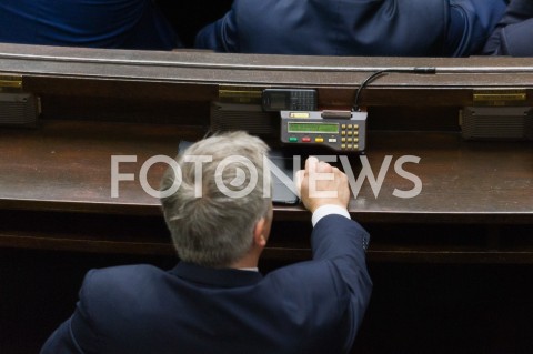  30.01.2019 WARSZAWA SEJM<br />POSIEDZENIE SEJMU<br />N/Z GLOSOWANIE <br /> 