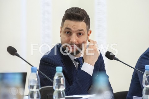  31.01.2019 WARSZAWA<br />POSIEDZENIE KOMISJI DS REPRYWATYZACJI<br />N/Z PATRYK JAKI<br /> 