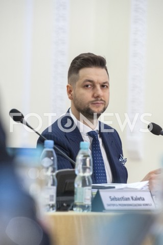  31.01.2019 WARSZAWA<br />POSIEDZENIE KOMISJI DS REPRYWATYZACJI<br />N/Z PATRYK JAKI<br /> 