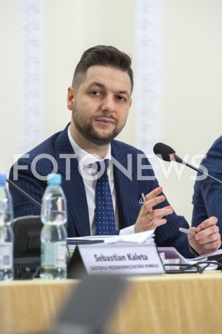  31.01.2019 WARSZAWA<br />POSIEDZENIE KOMISJI DS REPRYWATYZACJI<br />N/Z PATRYK JAKI<br /> 