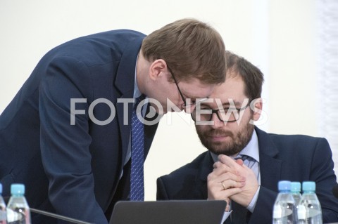  31.01.2019 WARSZAWA<br />POSIEDZENIE KOMISJI DS REPRYWATYZACJI<br />N/Z PAWEL LISIECKI ADAM ZIELINSKI<br /> 