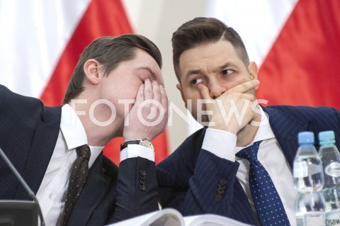  31.01.2019 WARSZAWA<br />POSIEDZENIE KOMISJI DS REPRYWATYZACJI<br />N/Z PATRYK JAKI SEBASTIAN KALETA<br /> 