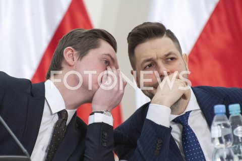  31.01.2019 WARSZAWA<br />POSIEDZENIE KOMISJI DS REPRYWATYZACJI<br />N/Z PATRYK JAKI SEBASTIAN KALETA<br /> 