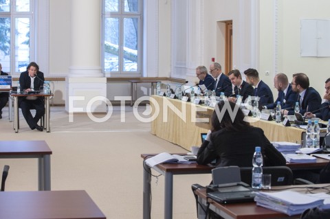  31.01.2019 WARSZAWA<br />POSIEDZENIE KOMISJI DS REPRYWATYZACJI<br />N/Z ROBERT NOWACZYK PATRYK JAKI SEBASTIAN KALETA<br /> 