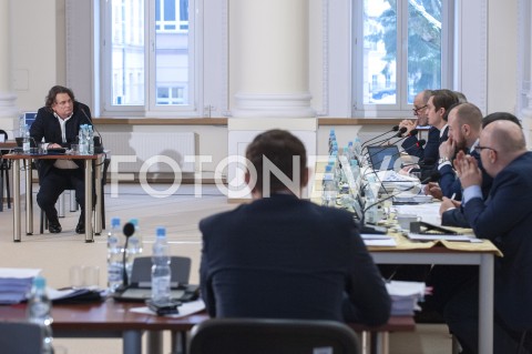  31.01.2019 WARSZAWA<br />POSIEDZENIE KOMISJI DS REPRYWATYZACJI<br />N/Z ROBERT NOWACZYK PATRYK JAKI SEBASTIAN KALETA<br /> 