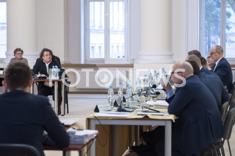  31.01.2019 WARSZAWA<br />POSIEDZENIE KOMISJI DS REPRYWATYZACJI<br />N/Z ROBERT NOWACZYK PATRYK JAKI SEBASTIAN KALETA<br /> 