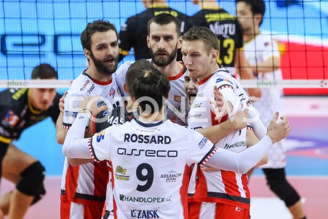  01.02.2019 RZESZOW<br />
SIATKOWKA PLUSLIGA 2018/2019 MEN VOLLEYBALL POLAND POLISH PLUS LIGA LEAGUE SEASON 2018/2019<br />
MECZ ASSECO RESOVIA RZESZOW - ALURON VIRTU WARTA ZAWIERCIE <br />
N/Z MARCIN MOZDZONEK DAMIAN SCHULZ MATEUSZ MIKA RADOSC EMOCJE <br />
 