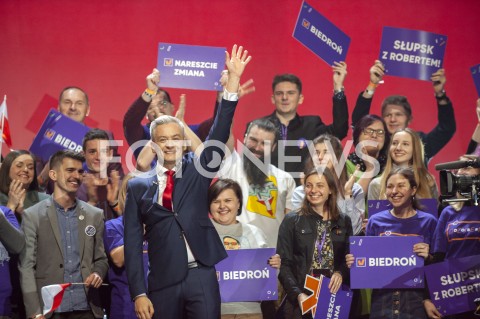  03.02.2019 WARSZAWA<br />KONWENCJA PARTII ROBERTA BIEDRONIA WIOSNA<br />N/Z ROBERT BIEDRON<br /> 